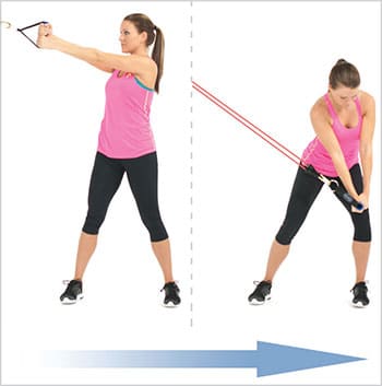 انواع-حرکات-ورزشی-با-کش-تمرین-برای-تقویت-عضلات-بازو-،-شکم-و-سرشانه-چوب-بر