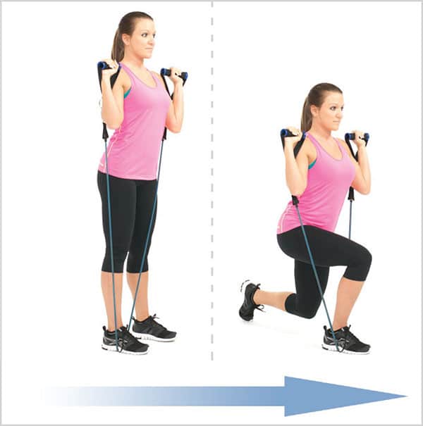 حرکت-کششی-و-قدرتی-برای-تقویت-عضلات-پا-لانژ-برعکس